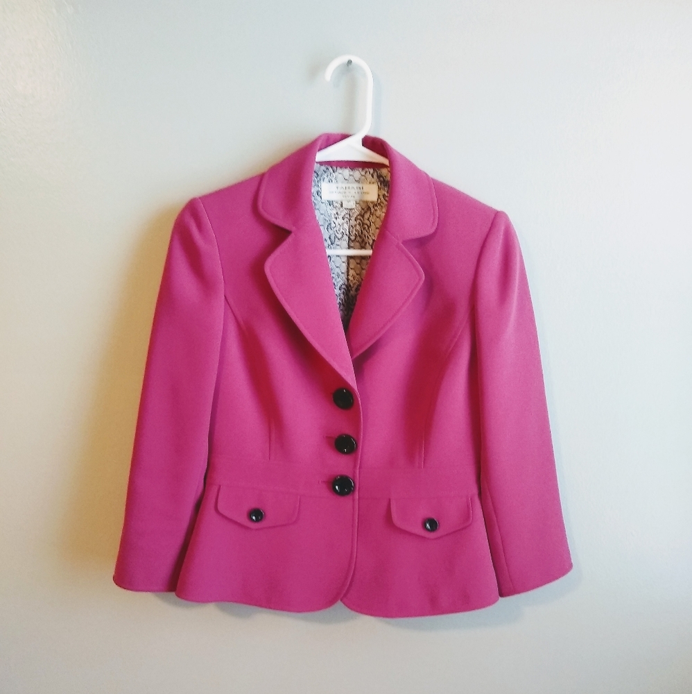 Tahari fushia blazer